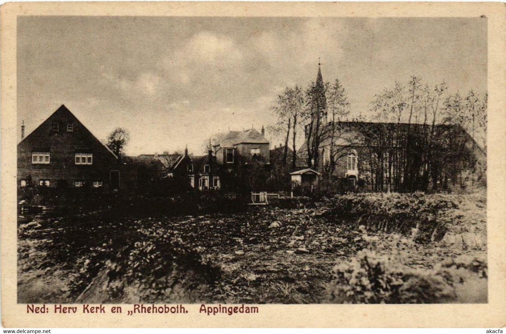 CPA AK APPINGEDAM Ned. Herv Kerk En Rhehoboth NETHERLANDS (706317) - Appingedam