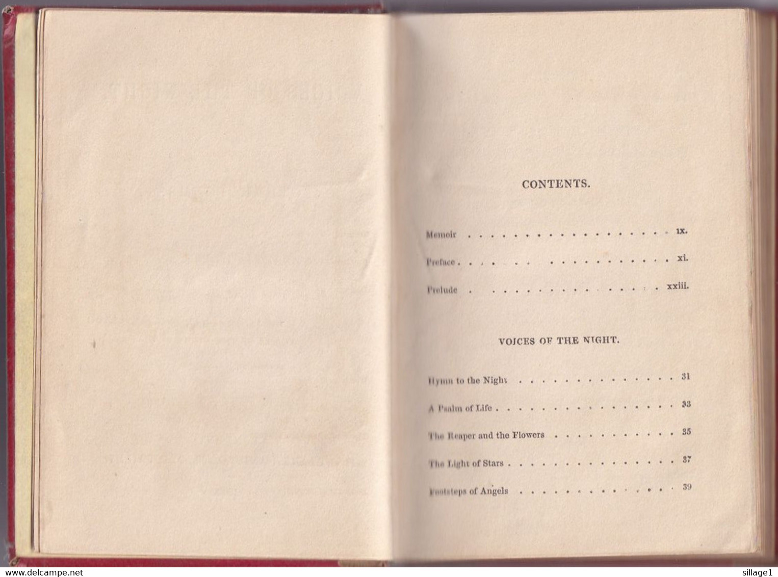 Voices Of The Night By H. W. Longfellow - London 1844 - Une Gravure Couleur De  Perroquets - Poetry