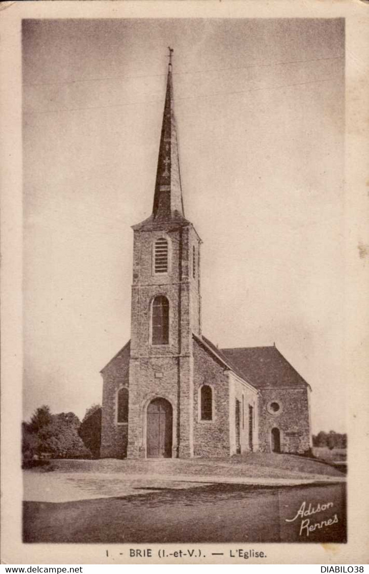 BRIE   ( ILLE ET VILAINE )     L ' EGLISE - Autres & Non Classés