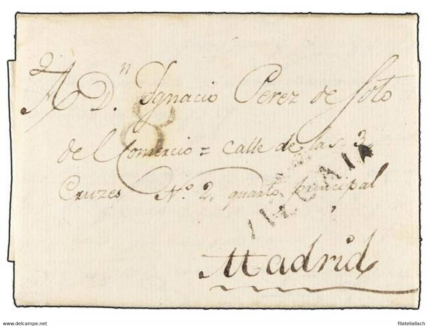 SPAIN: PREPHILATELIC MARKS  DP11 VIZCAYA - ...-1850 Prefilatelia