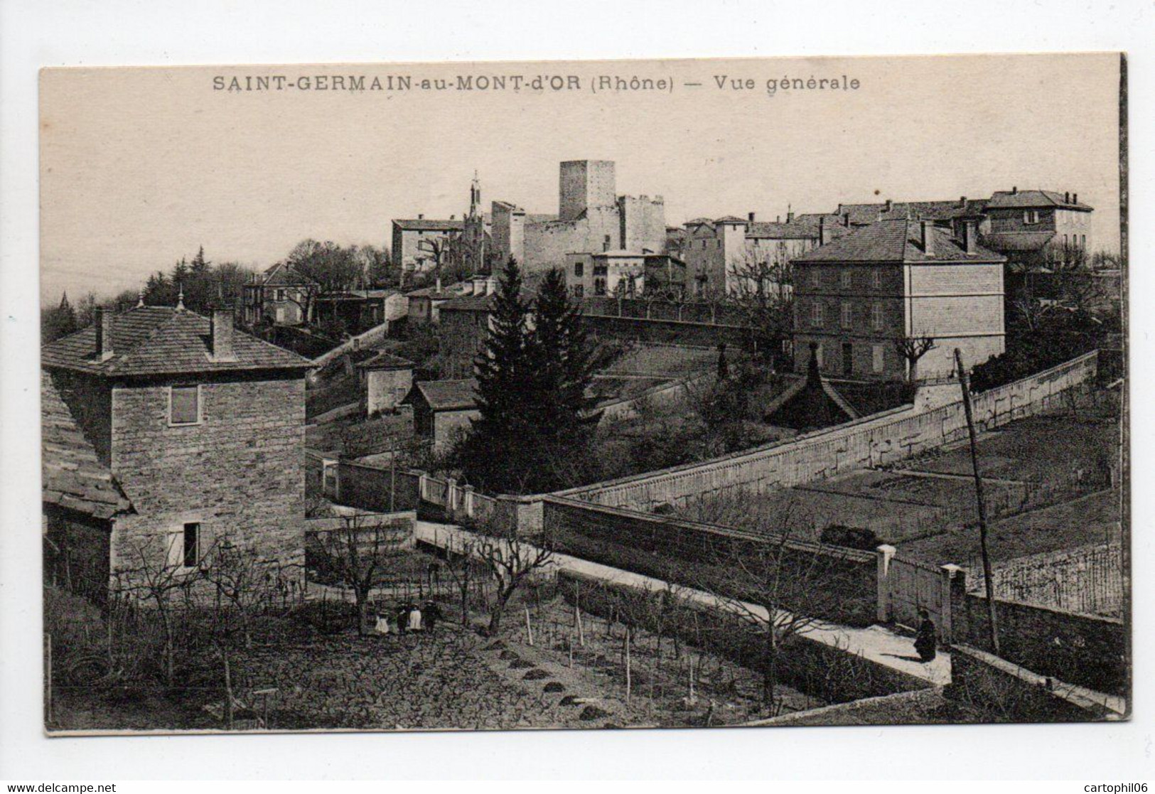 - CPA SAINT-GERMAIN-AU-MONT-D'OR (69) - Vue Générale - - Andere & Zonder Classificatie