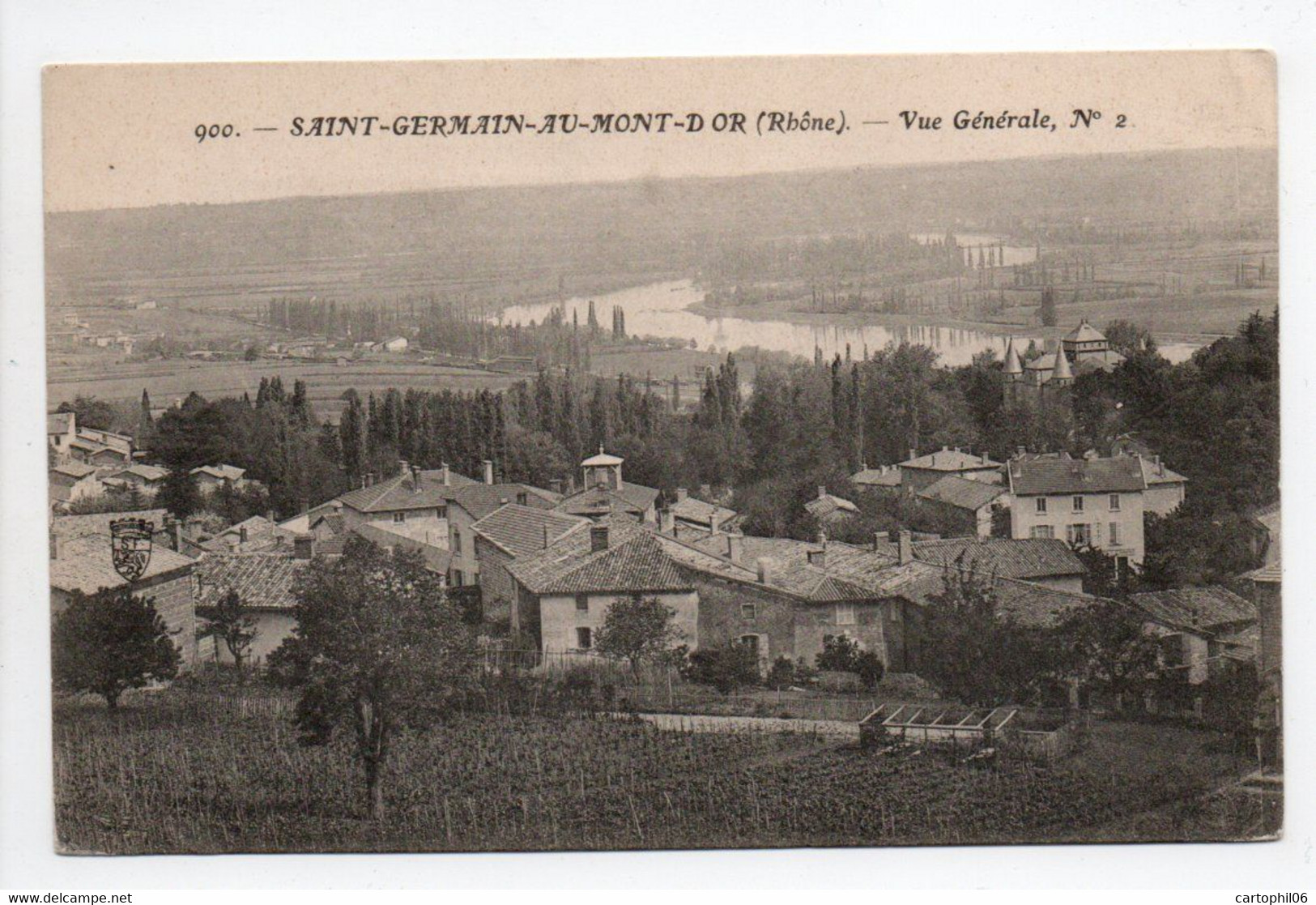 - CPA SAINT-GERMAIN-AU-MONT-D'OR (69) - Vue Générale 1907 - - Andere & Zonder Classificatie