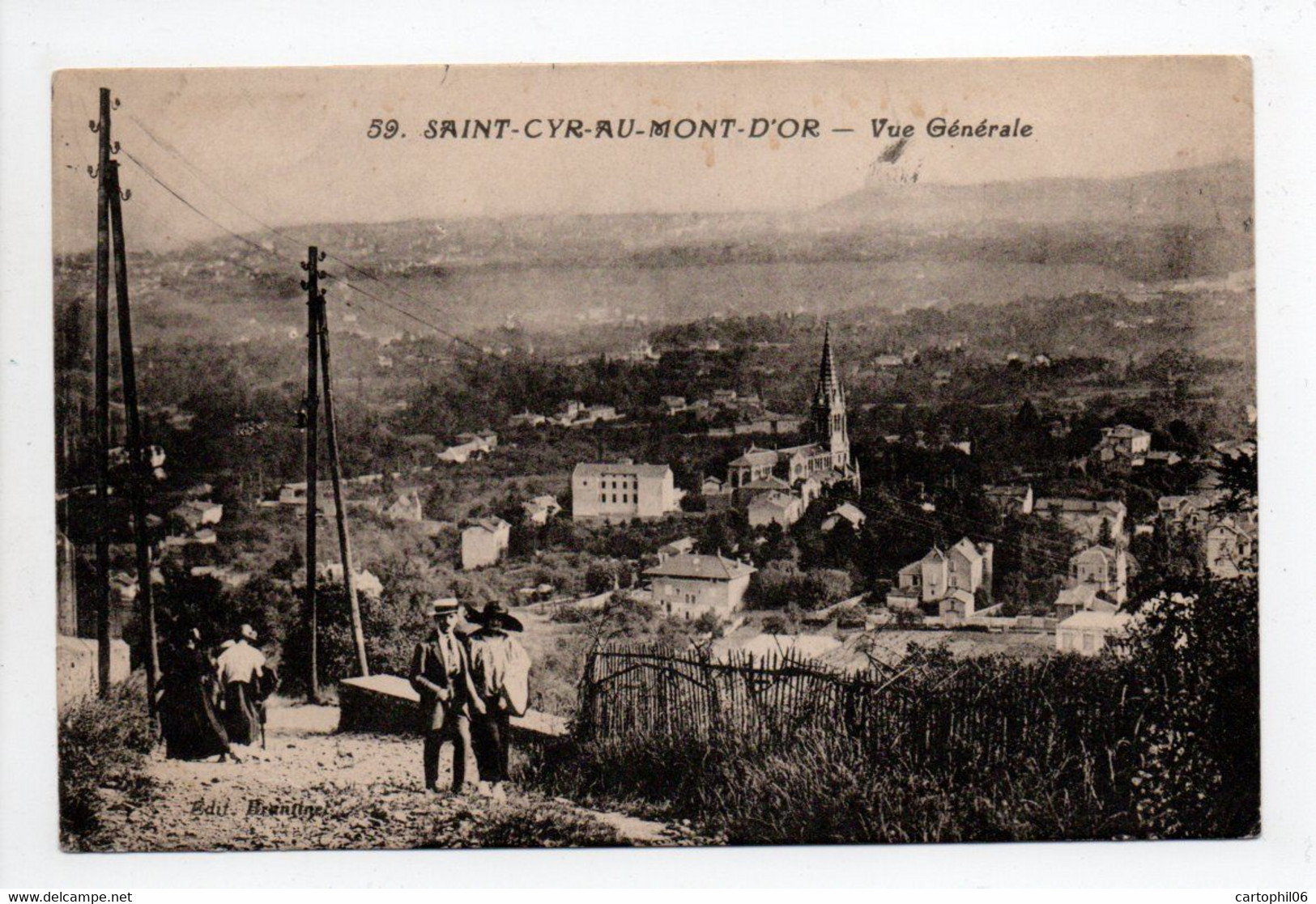 - CPA SAINT-CYR-AU-MONT-D'OR (69) - Vue Générale - Photo Combier N° 59 - - Autres & Non Classés