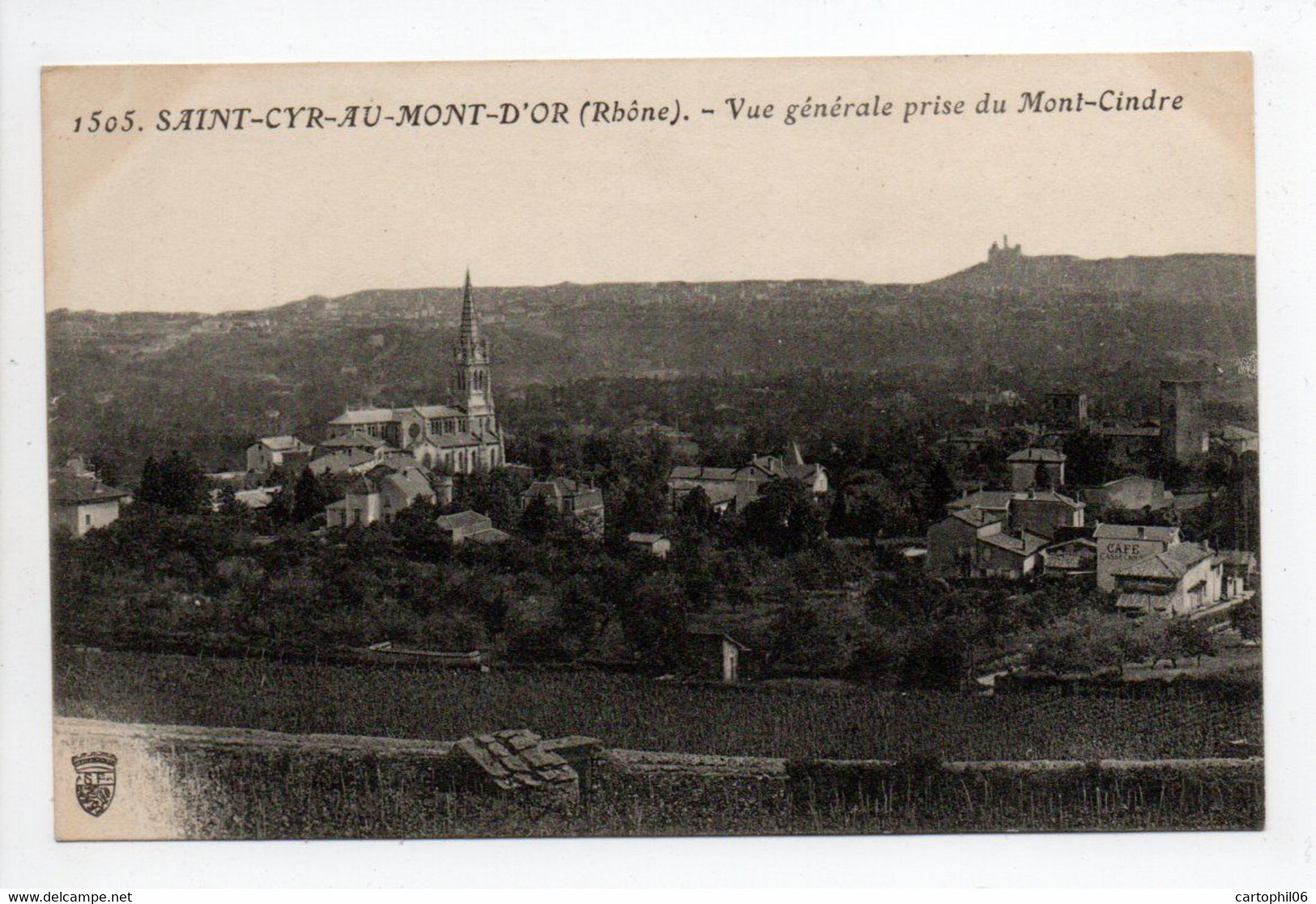 - CPA SAINT-CYR-AU-MONT-D'OR (69) - Vue Générale Prise Du Mont-Cindre - Edition FARGES 1505 - - Andere & Zonder Classificatie