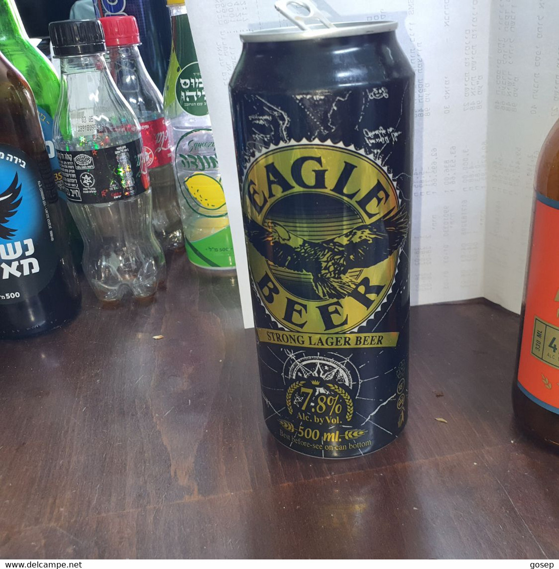 Israel-Cans-empty-beer-eagle Beer-strong Lager Beer(7.8%)-(500ml)-(3)-very Good - Cans