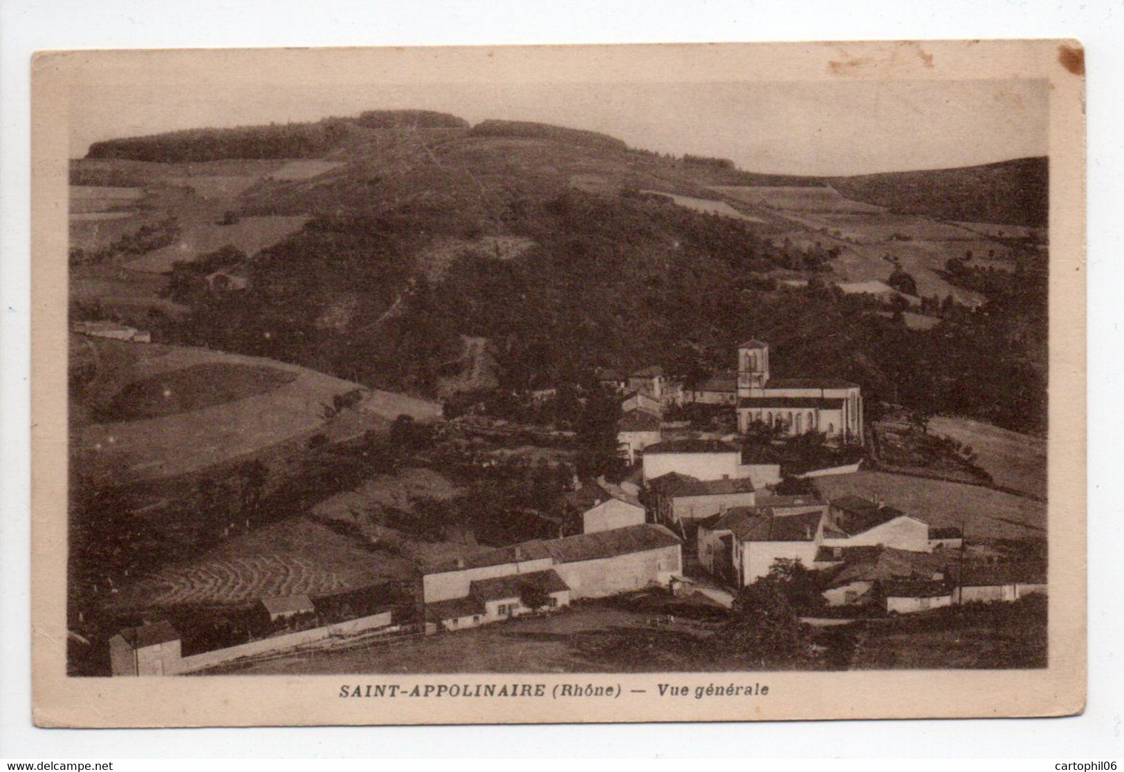 - CPA SAINT-APPOLINAIRE (69) - Vue Générale 1935 - Photo Peynaud - - Other & Unclassified