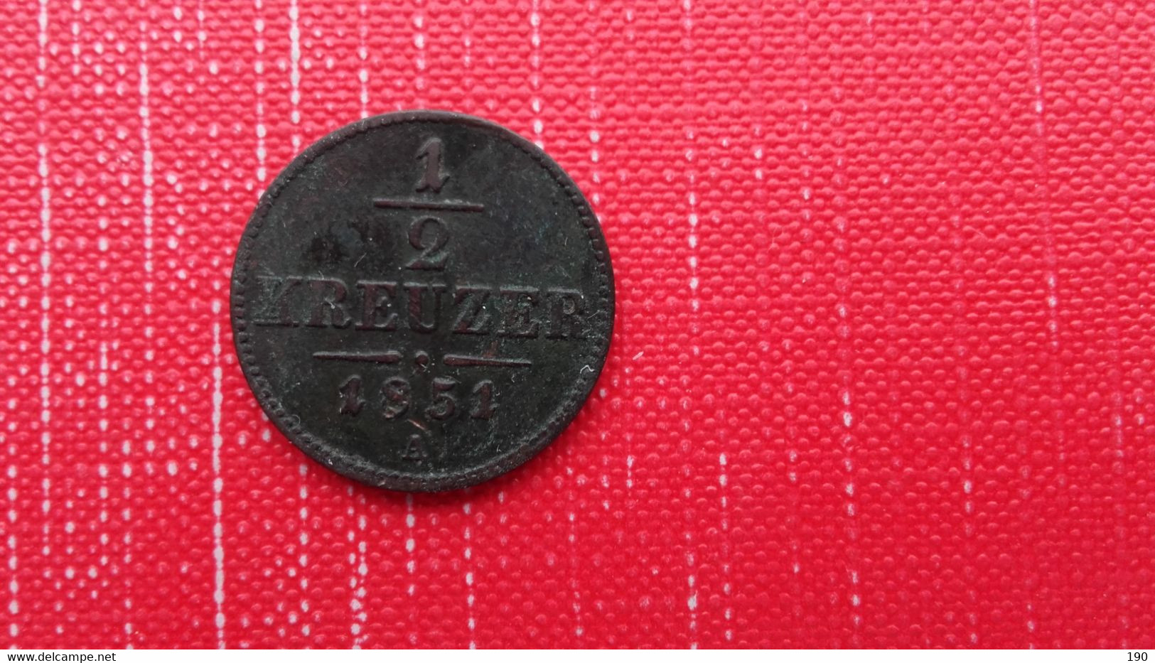 1/2 Kreuzer 1851 A - Austria