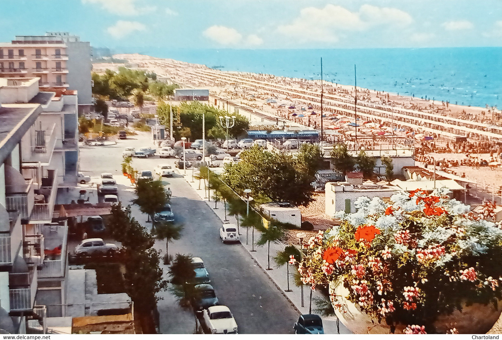 Cartolina - Riviera Adriatica - Riccione - La Bellissima Spiaggia - 1960 Ca. - Reggio Emilia