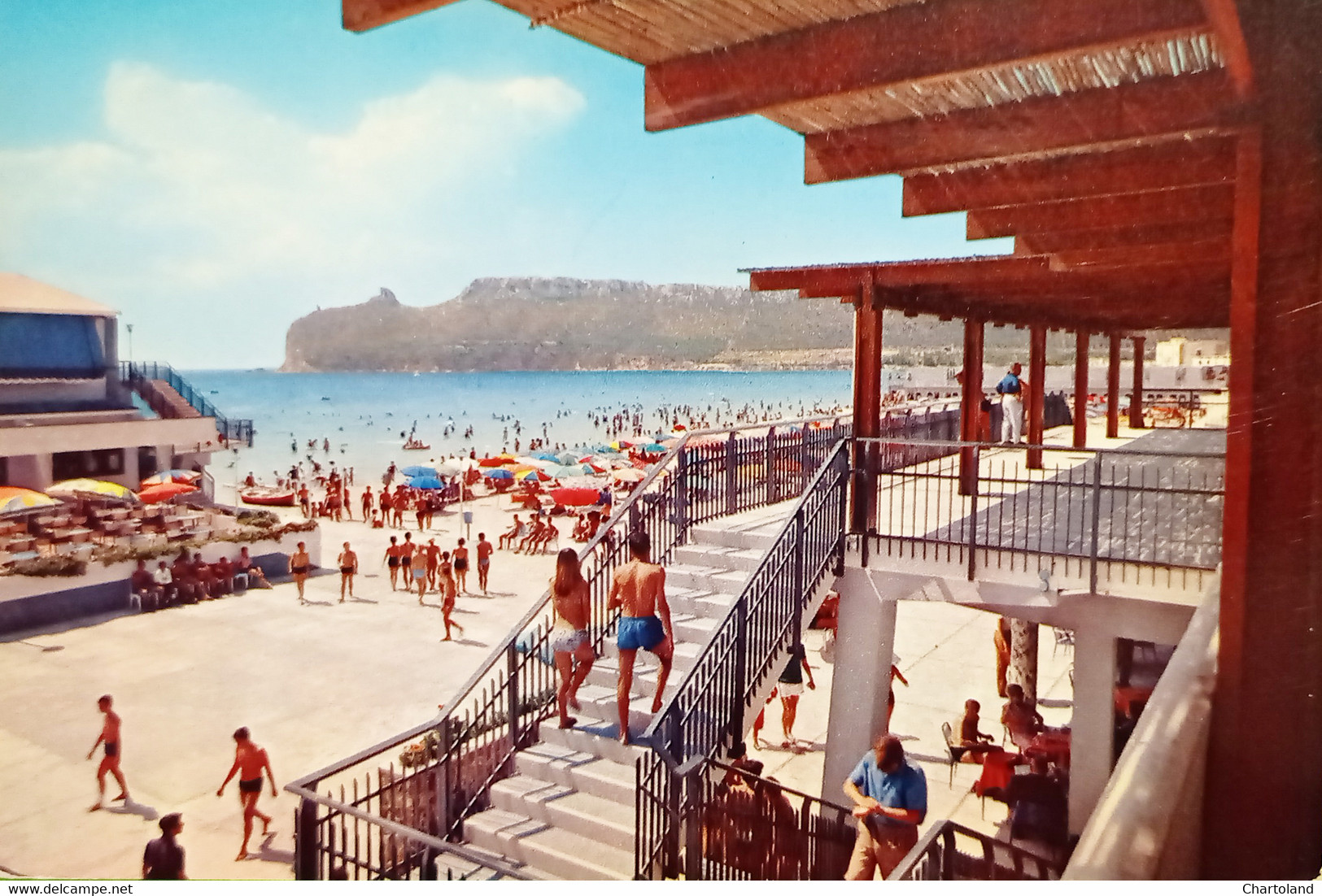 Cartolina - Cagliari - Il Lido E Golfo Degli Angeli - 1968 - Cagliari