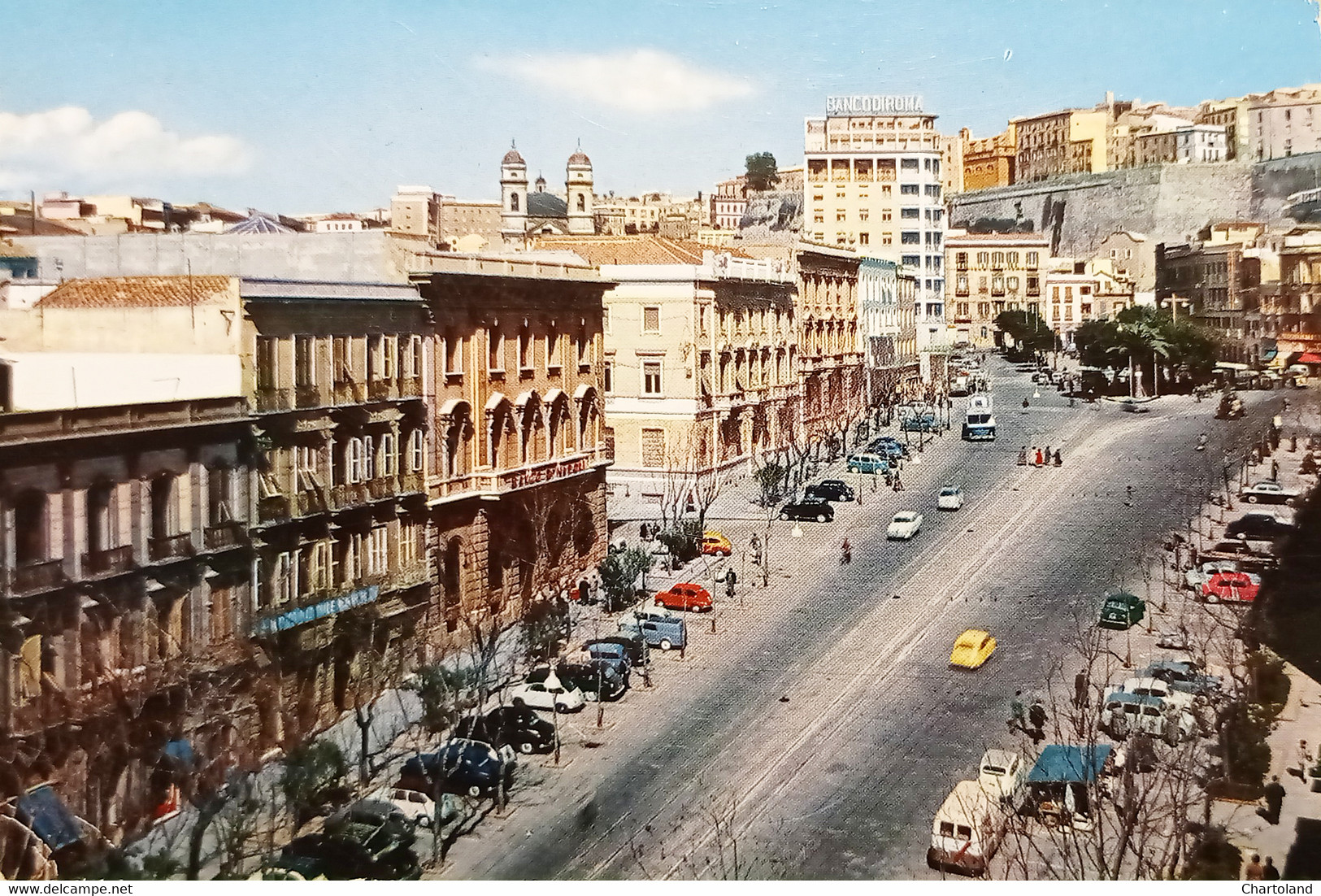 Cartolina - Cagliari - Largo Carlo Felice - 1960 Ca. - Cagliari