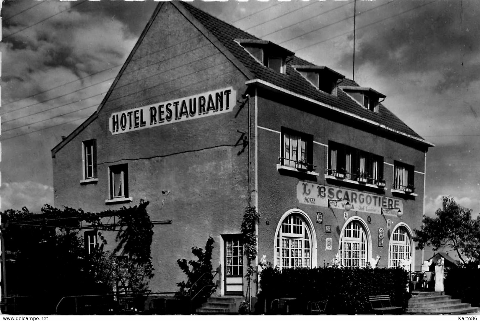 Chenove * Devanture Façade Hôtel Restaurant L'Escargotière * Route Nationale 74 - Chenove