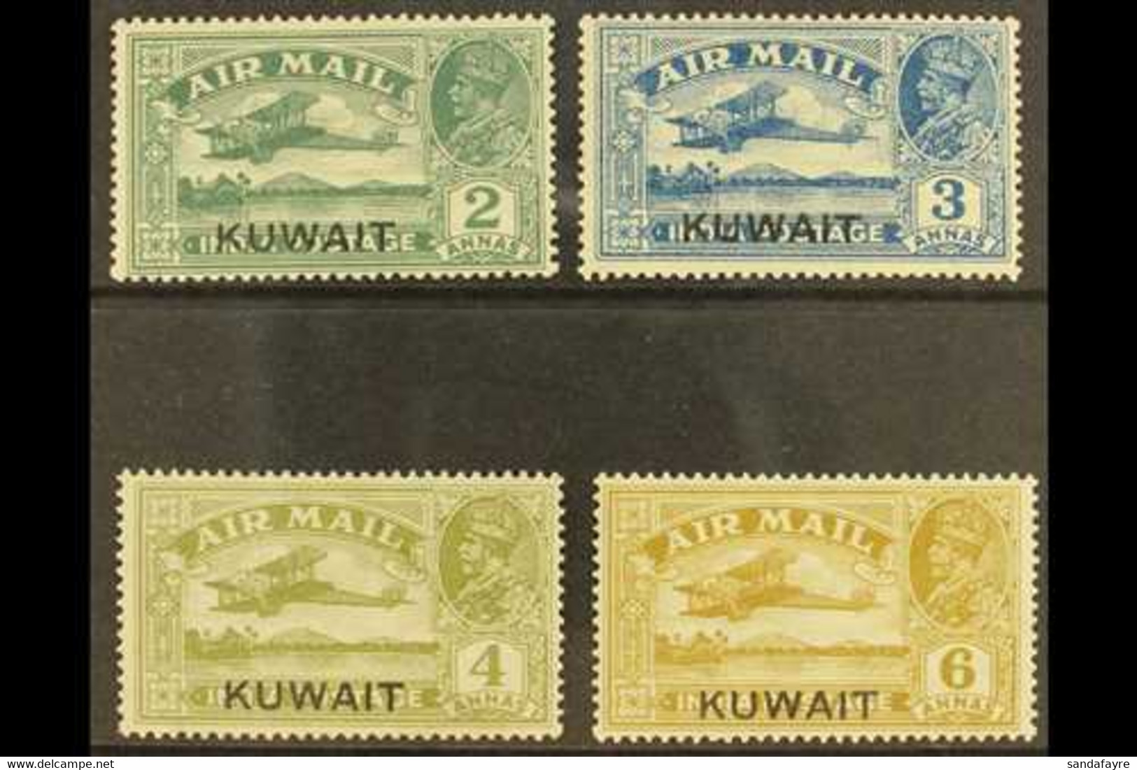 1933-34 Air Set, SG 31/34, Fine Mint. (4) For More Images, Please Visit Http://www.sandafayre.com/itemdetails.aspx?s=602 - Kuwait