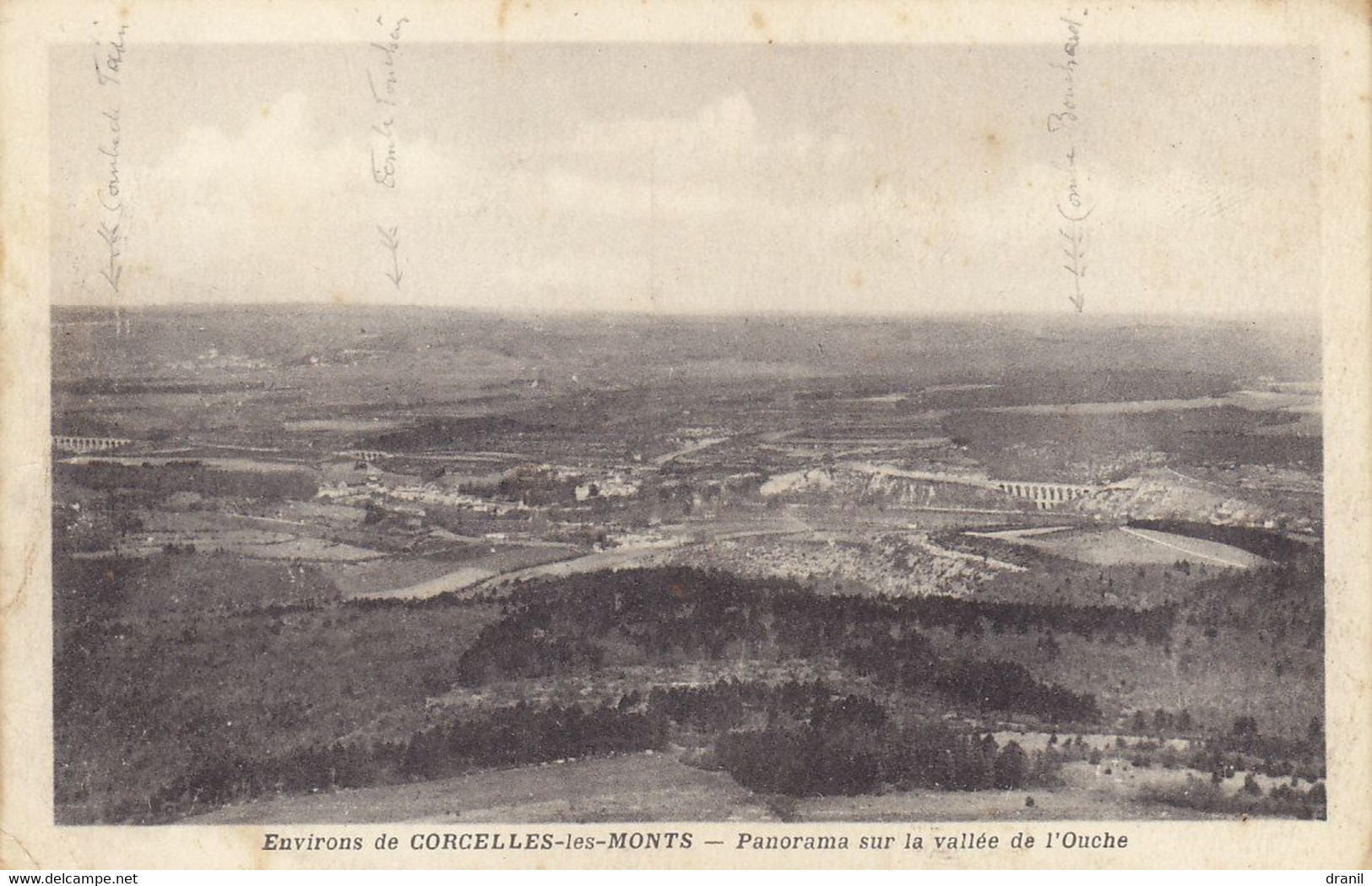 21 - Environs De CORCELLES-les-MONTS (Côte D'Or) - Panorama Sur La Vallée De L'Ouche - Otros & Sin Clasificación