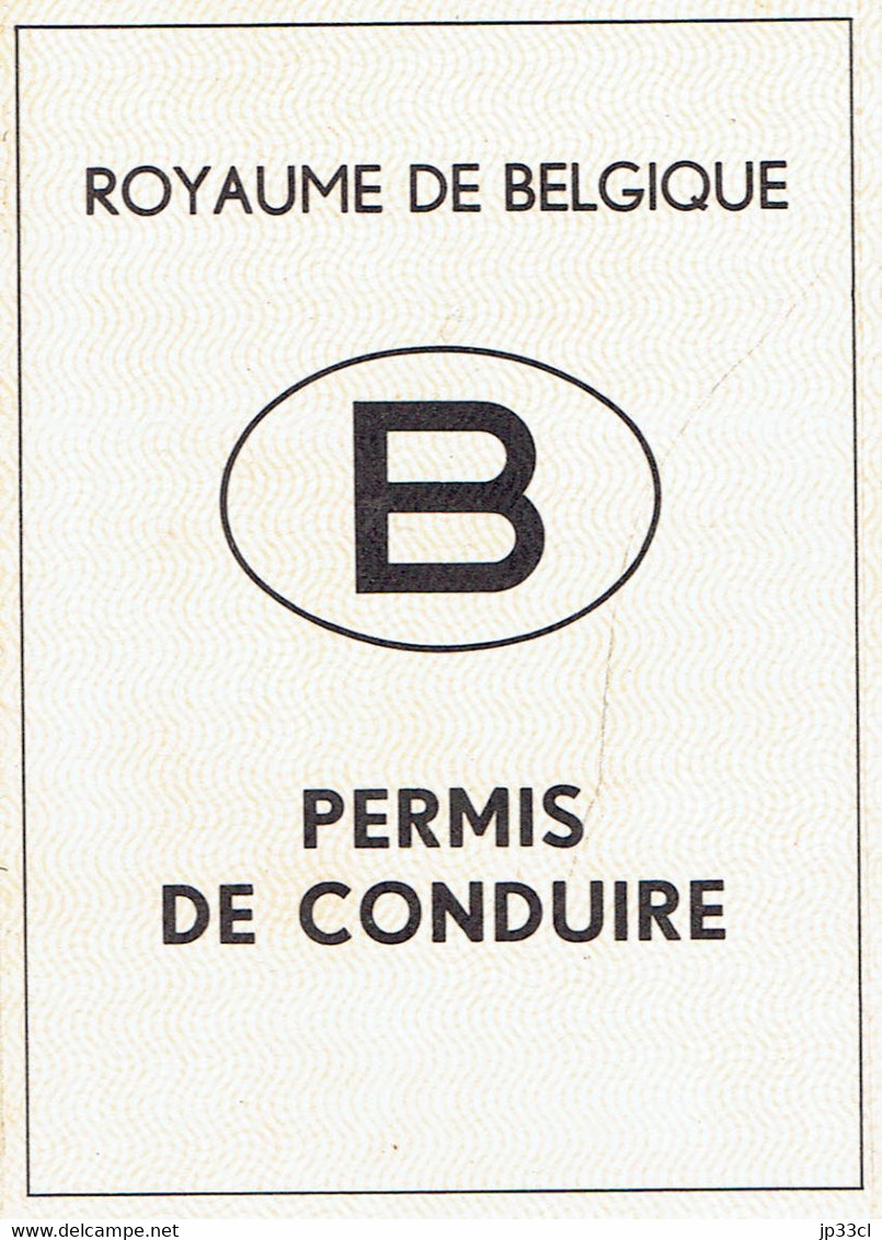 Ancien Permis De Conduire Délivré à La Louvière En 1967 (état Neuf, Jamais Utilisé) - Historical Documents