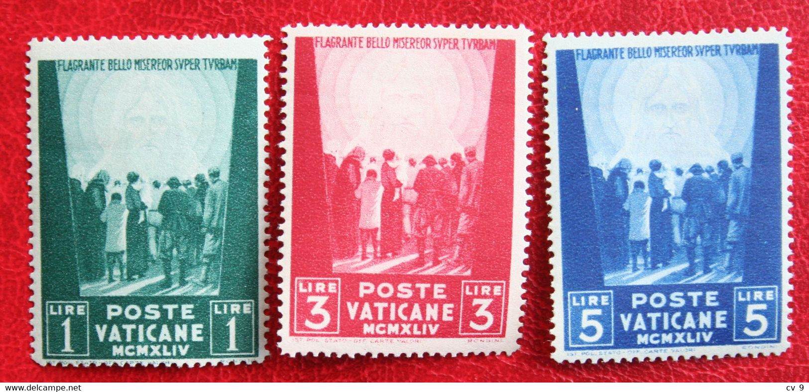 WAR PRISONERS WELFARE FUND PRO PRISIONEROS DE 1945 Mi 113-115 Yv 109-111 Ongebruikt / MH VATICANO VATICAN VATICAAN - Unused Stamps