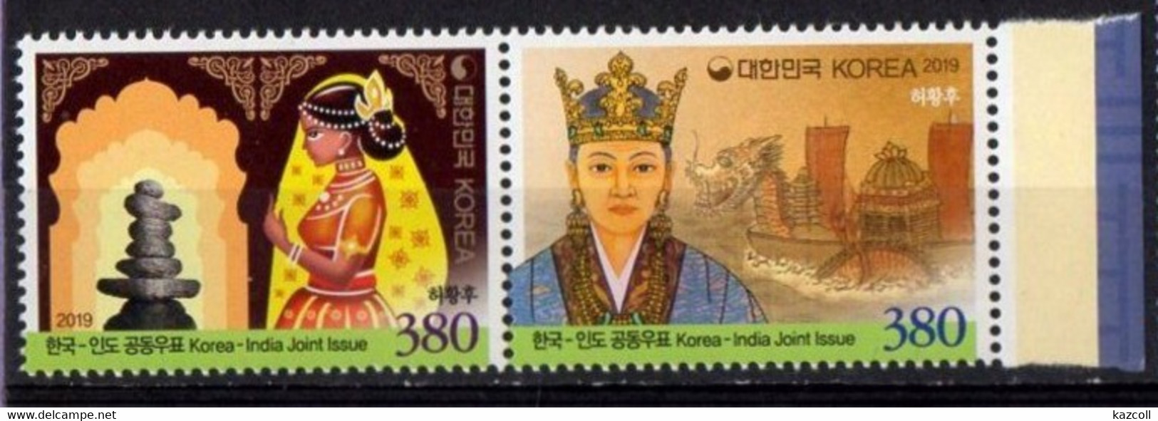 Korea, South 2019.  Queen Heo, Indian-born Korean Queen - Joint Issue With India. MNH - Korea, South