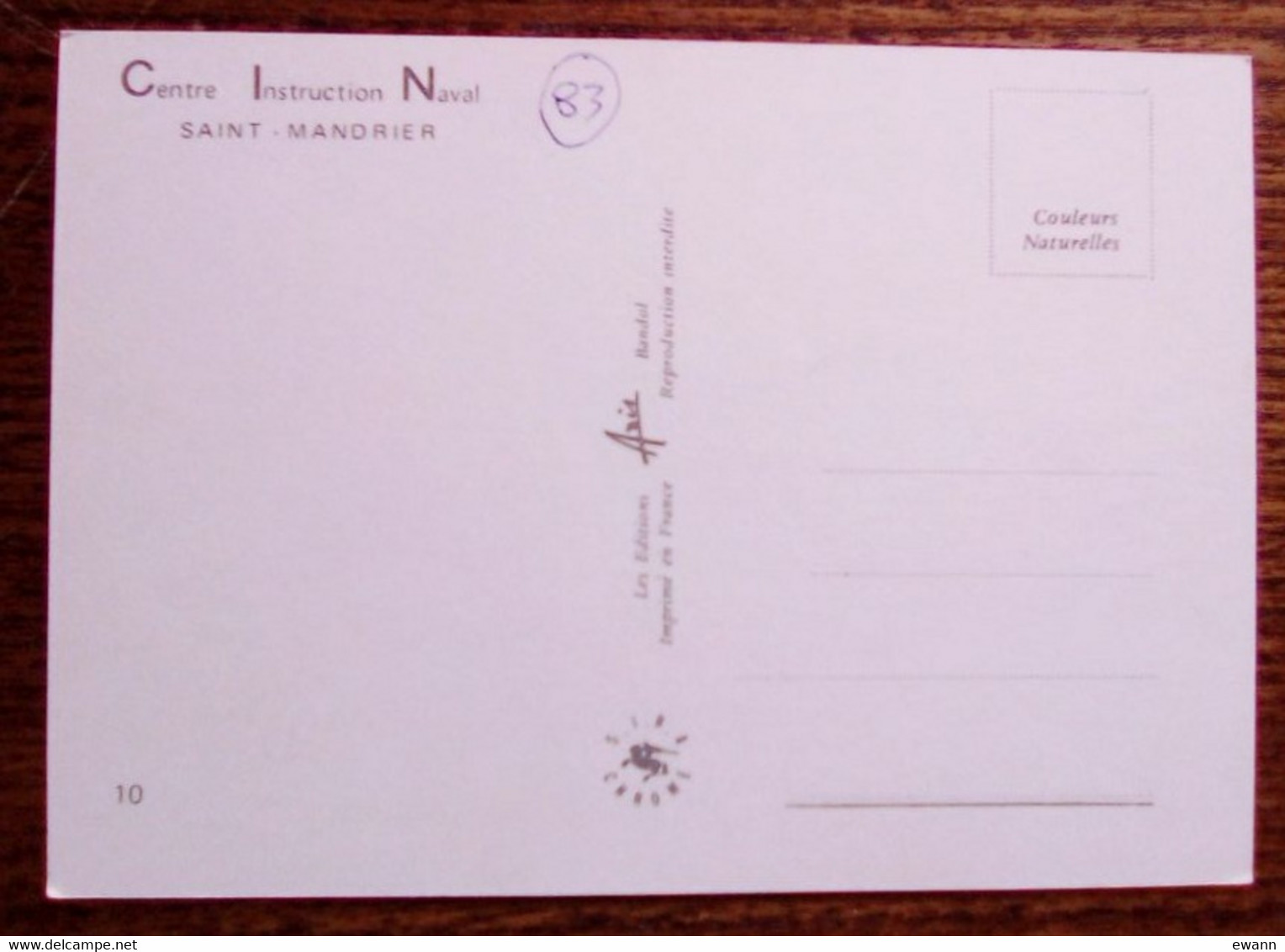Carte Postale - Saint-Mandrier - Centre Instruction Navale (CIN, Armée, Marine Nationale) - Saint-Mandrier-sur-Mer