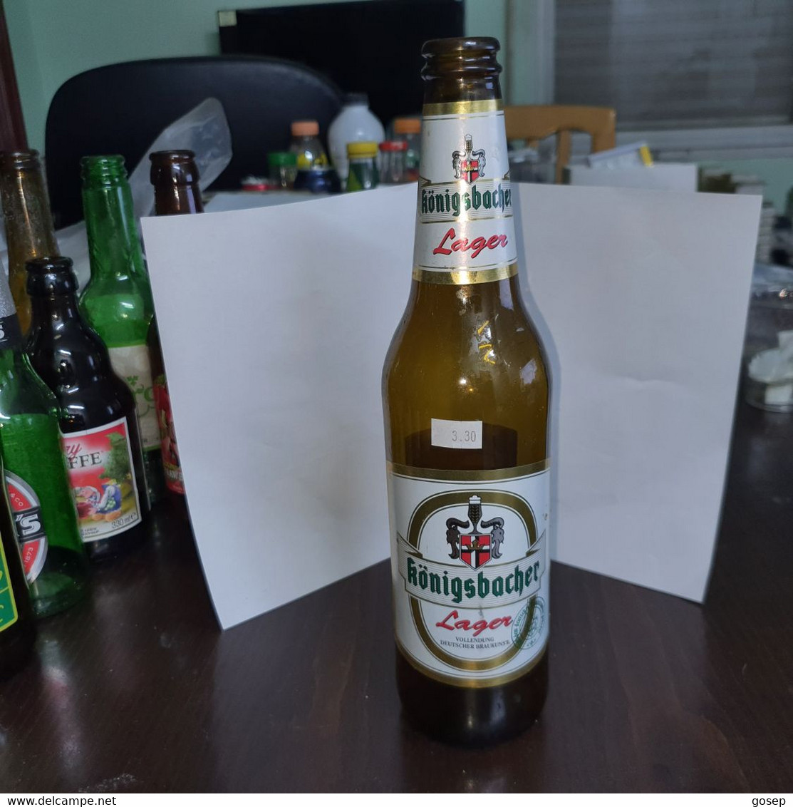 Germany-Lager-Konigsbach Beer-(500 Ml)-(3.8%)-used Bottle Glasse - Cerveza