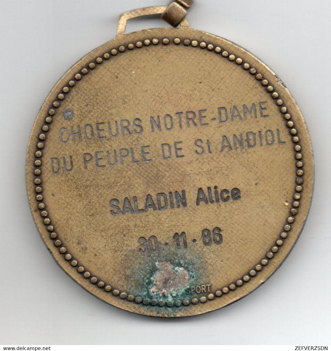 13 ST SAINT ANDIOL BOUCHES DU RHONE MEDAILLE MUSIQUE NOTRE DAME DU PEUPLE - Firma's