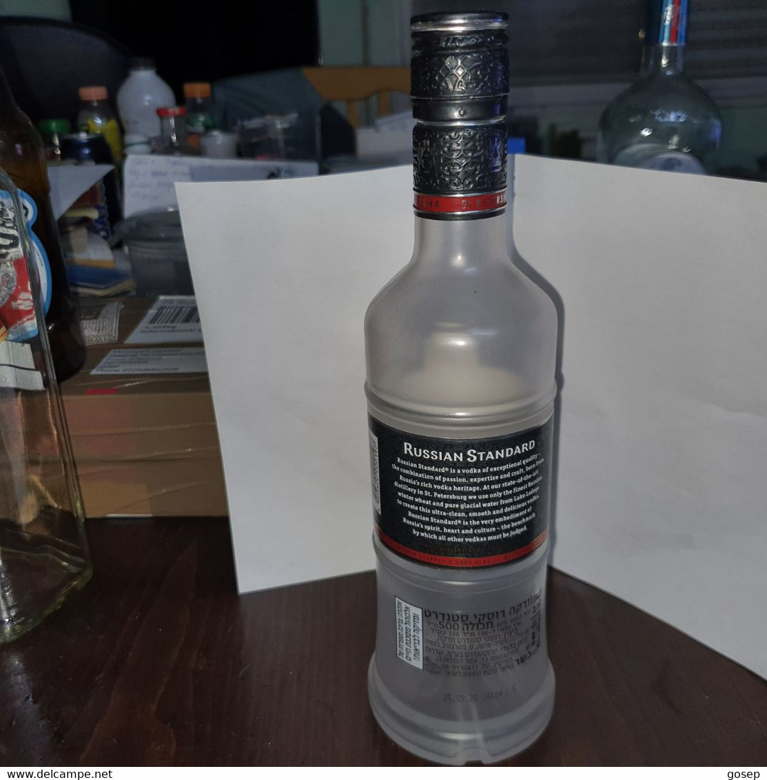 RuSSIA-VODKA-russian Standard-(500 Ml)-(40%)-used Bottle Glasse - Sonstige & Ohne Zuordnung