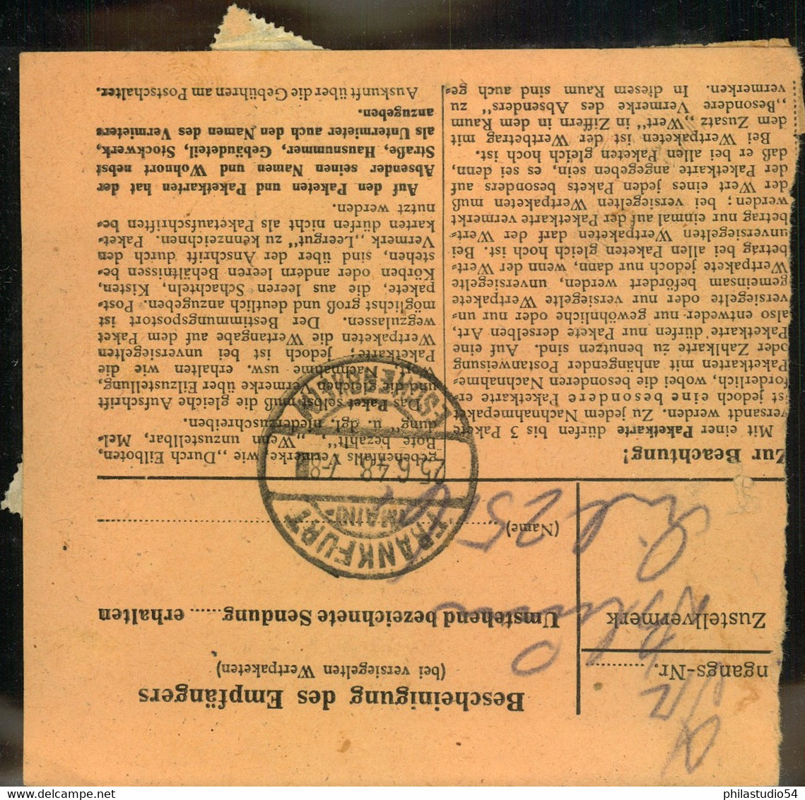 1948, 80 Pfg. Arbeiter Im Senkrechten 3-er-Streifen Auf Paketkarte Ab REINBEK (Bz. Hamburg) - 957 (3) - Sonstige & Ohne Zuordnung