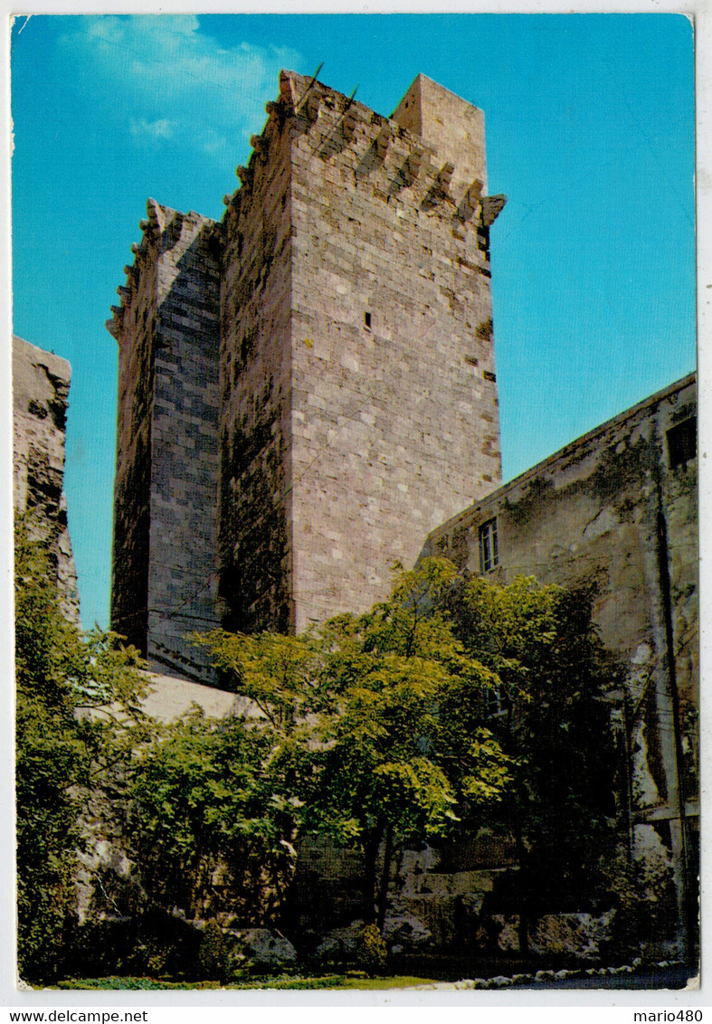 CAGLIARI    TORRE  DI  S.  PANCRAZIO          2 SCAN  (VIAGGIATA) - Cagliari