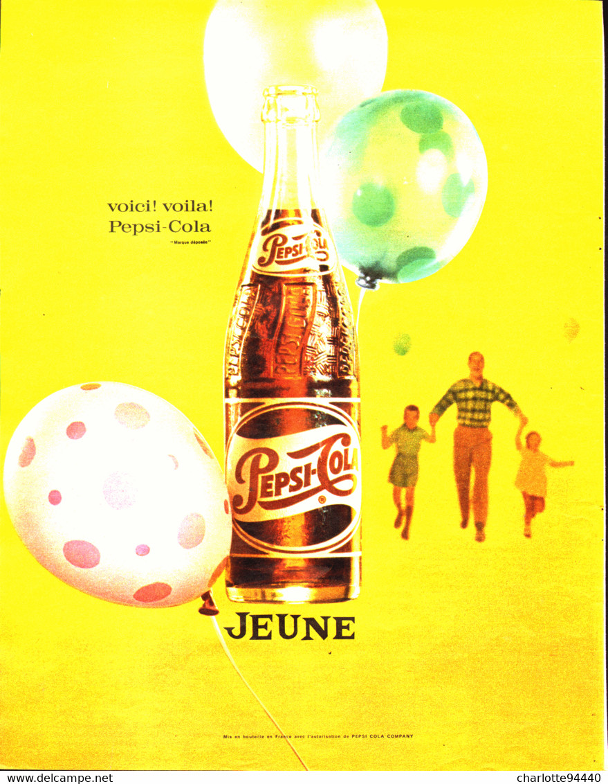 PUB   " PEPSI-COLA   "  1961 ( 6 ) - Reclame-affiches