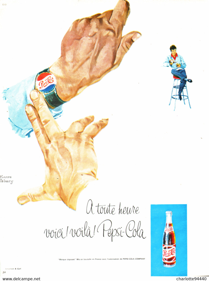PUB   " PEPSI-COLA   "  1963 ( 10 ) - Poster & Plakate