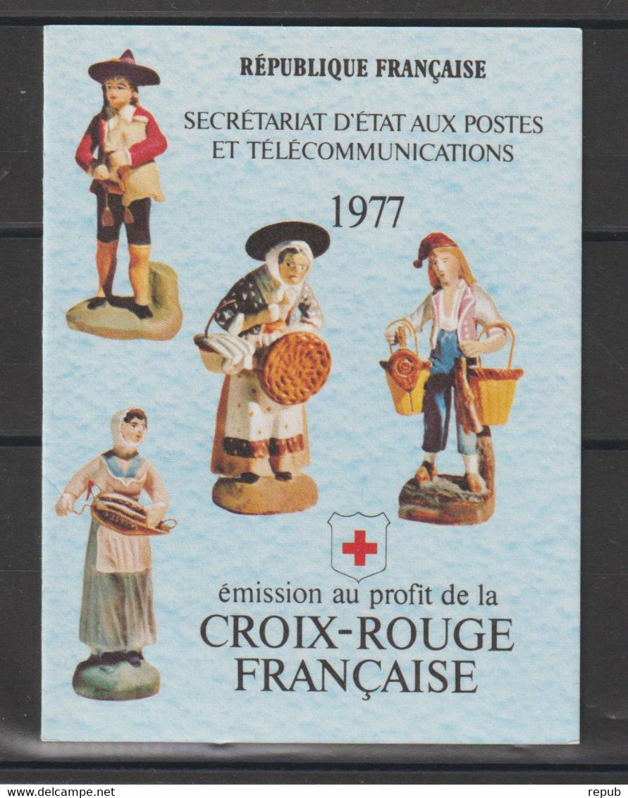 France Carnet Croix Rouge 1977 ** MNH - Rode Kruis
