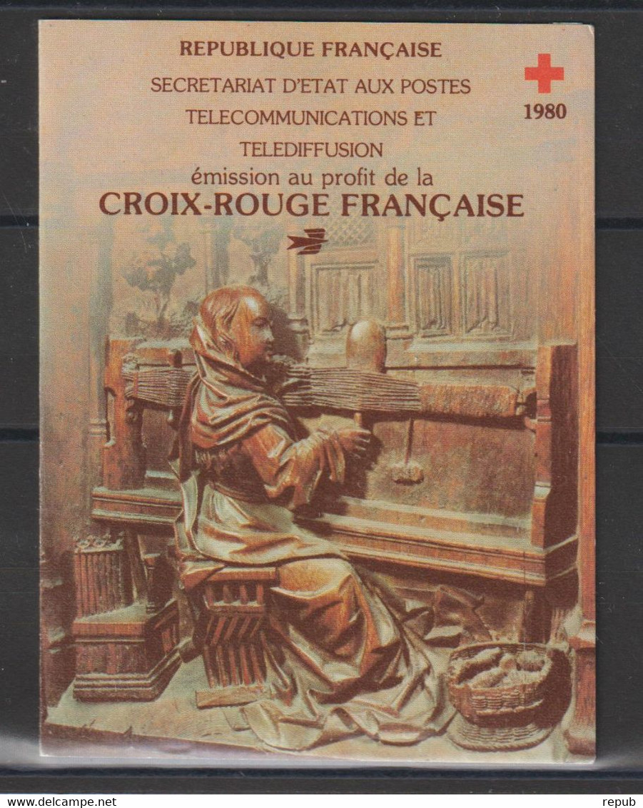 France Carnet Croix Rouge 1980 ** MNH - Red Cross