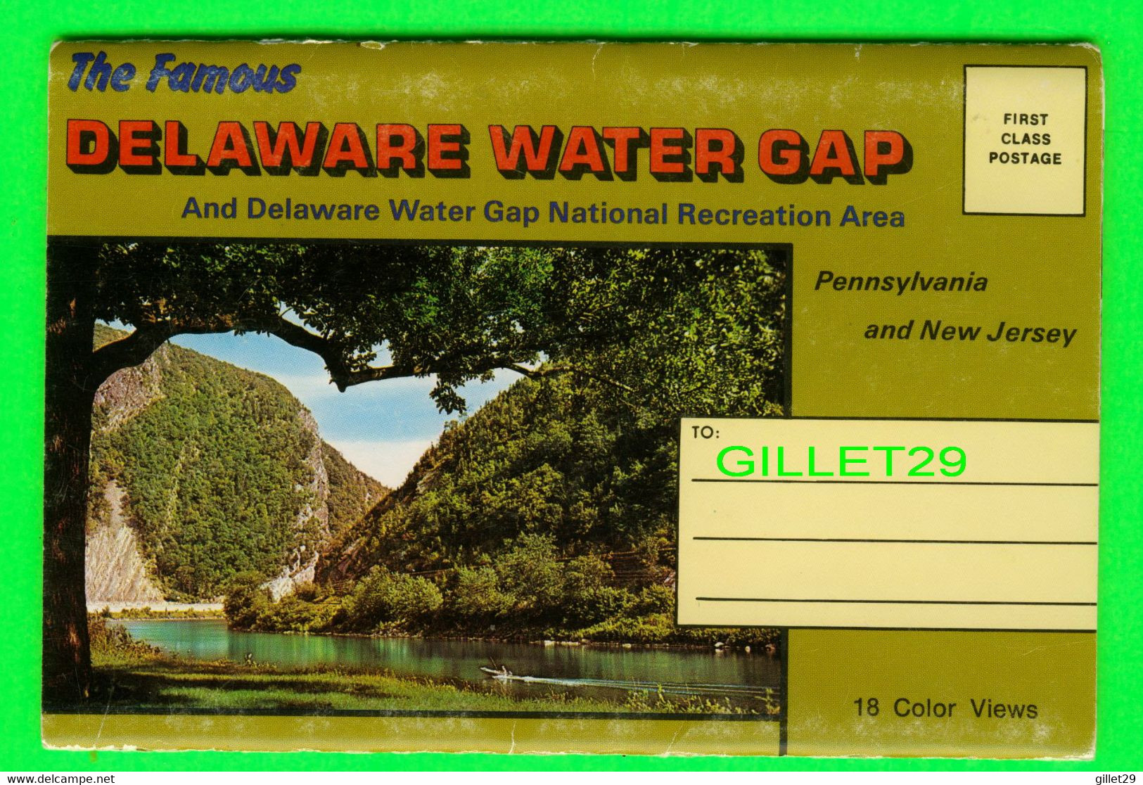 DELAWARE WATER GAP - CARNET SOUVENIR FOLDER - NATIONAL RECREATION ARES - 18 PHOTOS - - Other & Unclassified