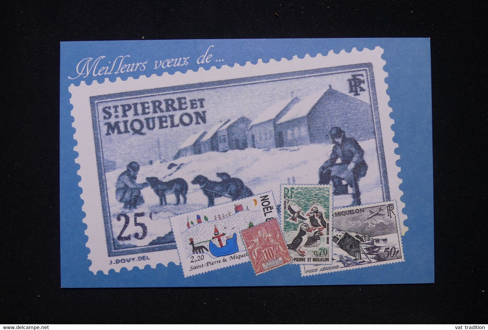 SAINT PIERRE ET MIQUELON - Entier Postal Type Général De Gaulle Avec Repiquage  " Père Noël " En 1990 - L 95633 - Entiers Postaux