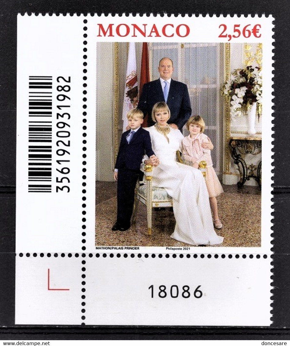 MONACO 2021 - PHOTO OFFICIELLE - Y.T. N° 3278 /   NEUF ** - Unused Stamps