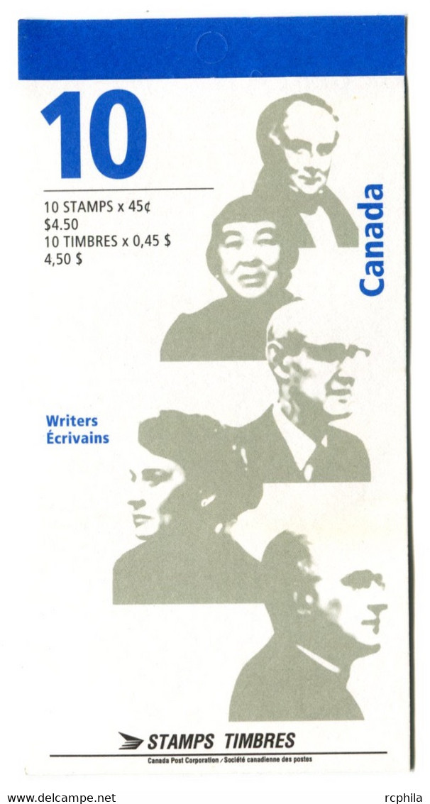 RC 20152 CANADA WRITERS ECRIVAINS CARNET COMPLET BOOKLET MNH NEUF ** - Carnets Complets