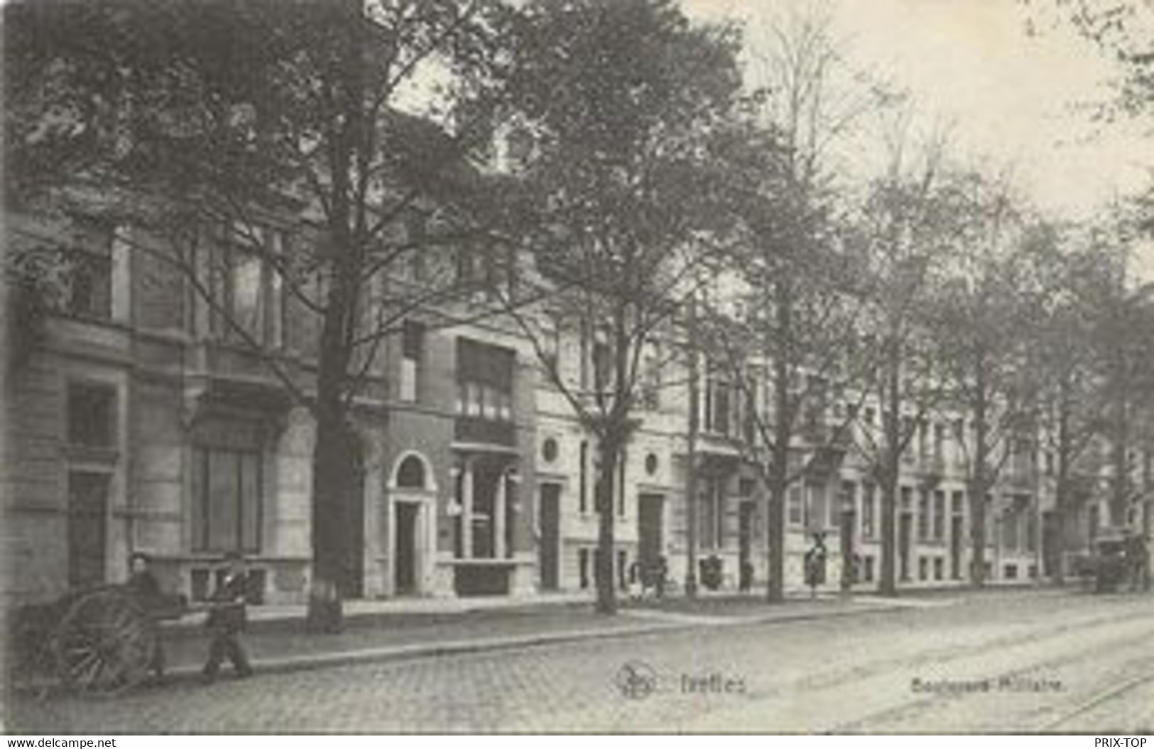 REF3968/ CP-PK Ixelles-Bruxelles Boulevard Militaire Calèche Animée - Ixelles - Elsene