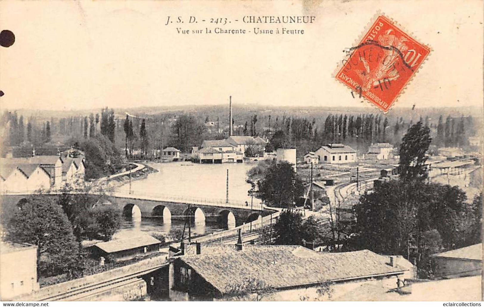 Chateauneuf Sur Charente        16         Usine à Feutre        (voir Scan) - Chateauneuf Sur Charente