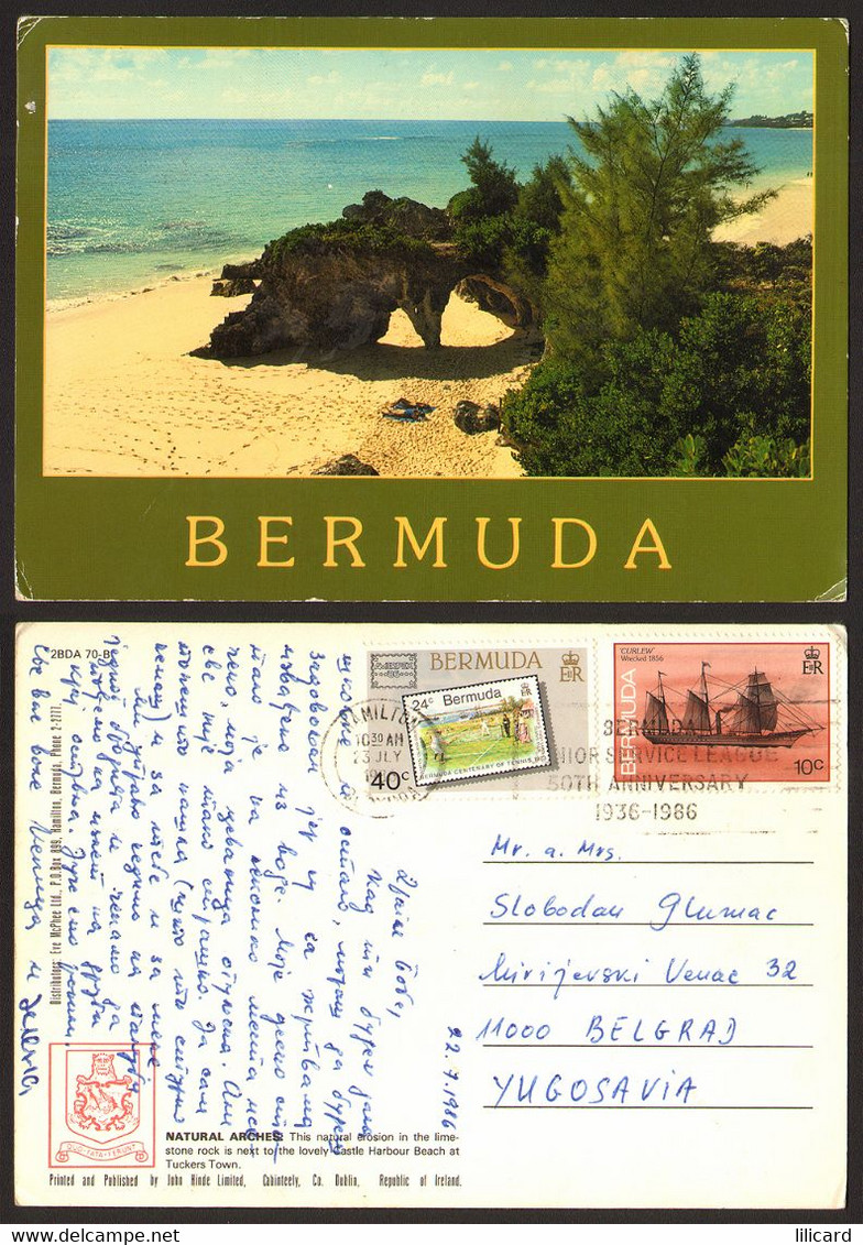 Bermuda Beach Tuckers Town   Nice Stamp  #32937 - Bermuda