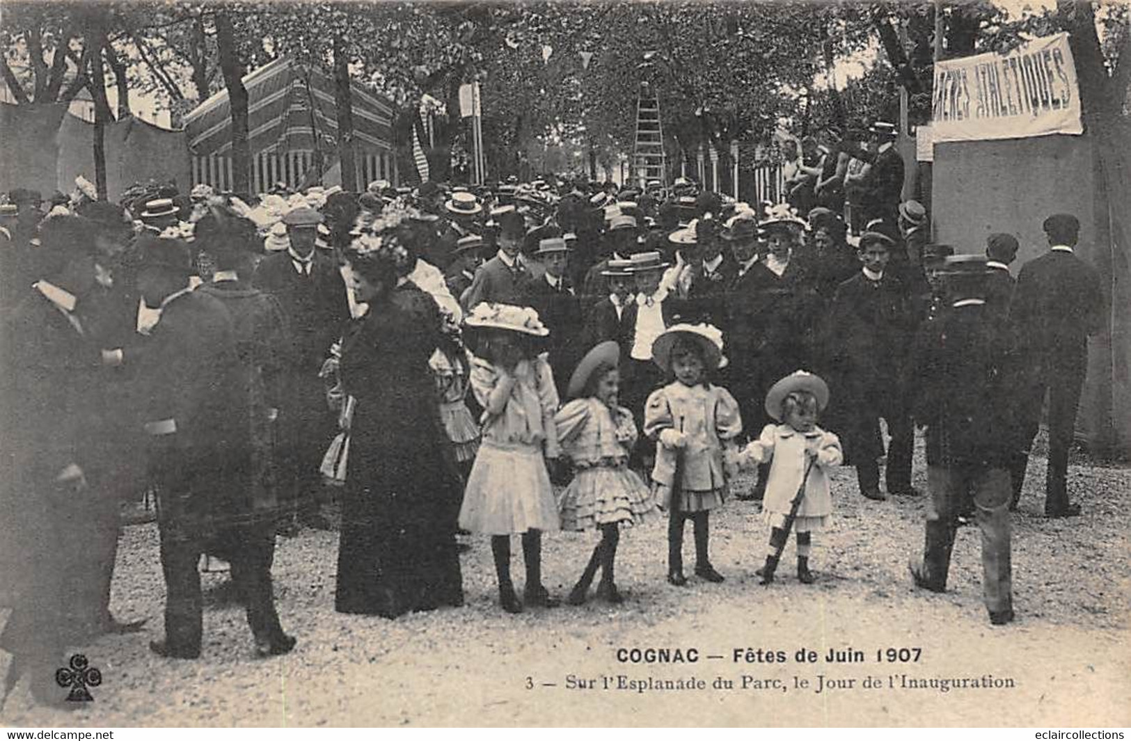 Cognac       16       Concours De Gymnastique 1907  Sur L'Esplanade Du Parc  Jour De L'Inauguration    N°3   (voir Scan) - Cognac