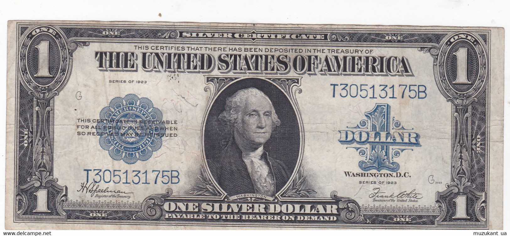 1  Dollar  1923 - Silver Certificates (1878-1923)