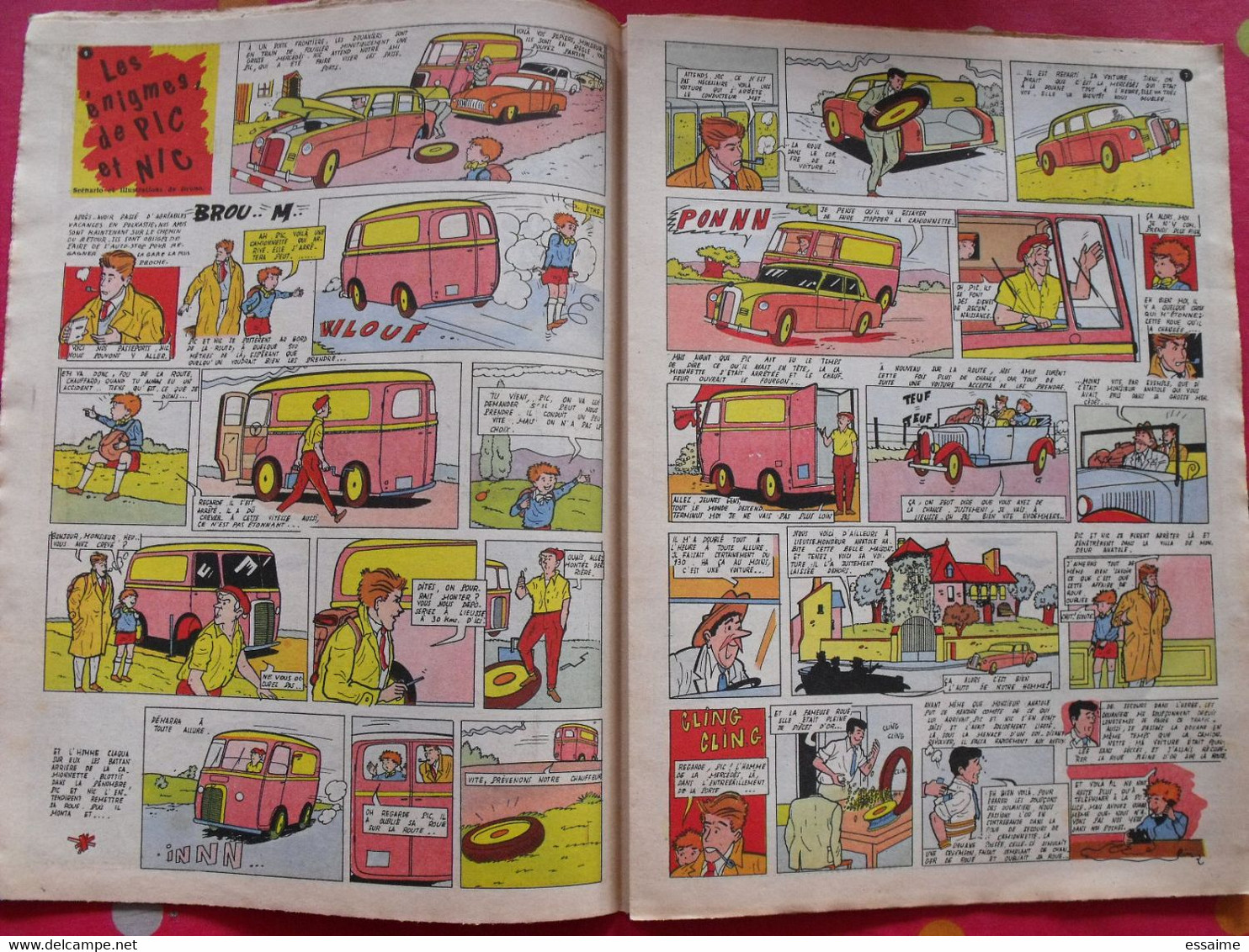 Revue BD Fripounet Et Marisette N° 4 De 1958. Cuvillier Manon Lessel Gloesner Bonnet Brochard - Fripounet