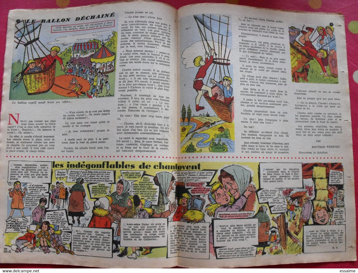 Revue BD Fripounet Et Marisette N° 4 De 1958. Cuvillier Manon Lessel Gloesner Bonnet Brochard - Fripounet