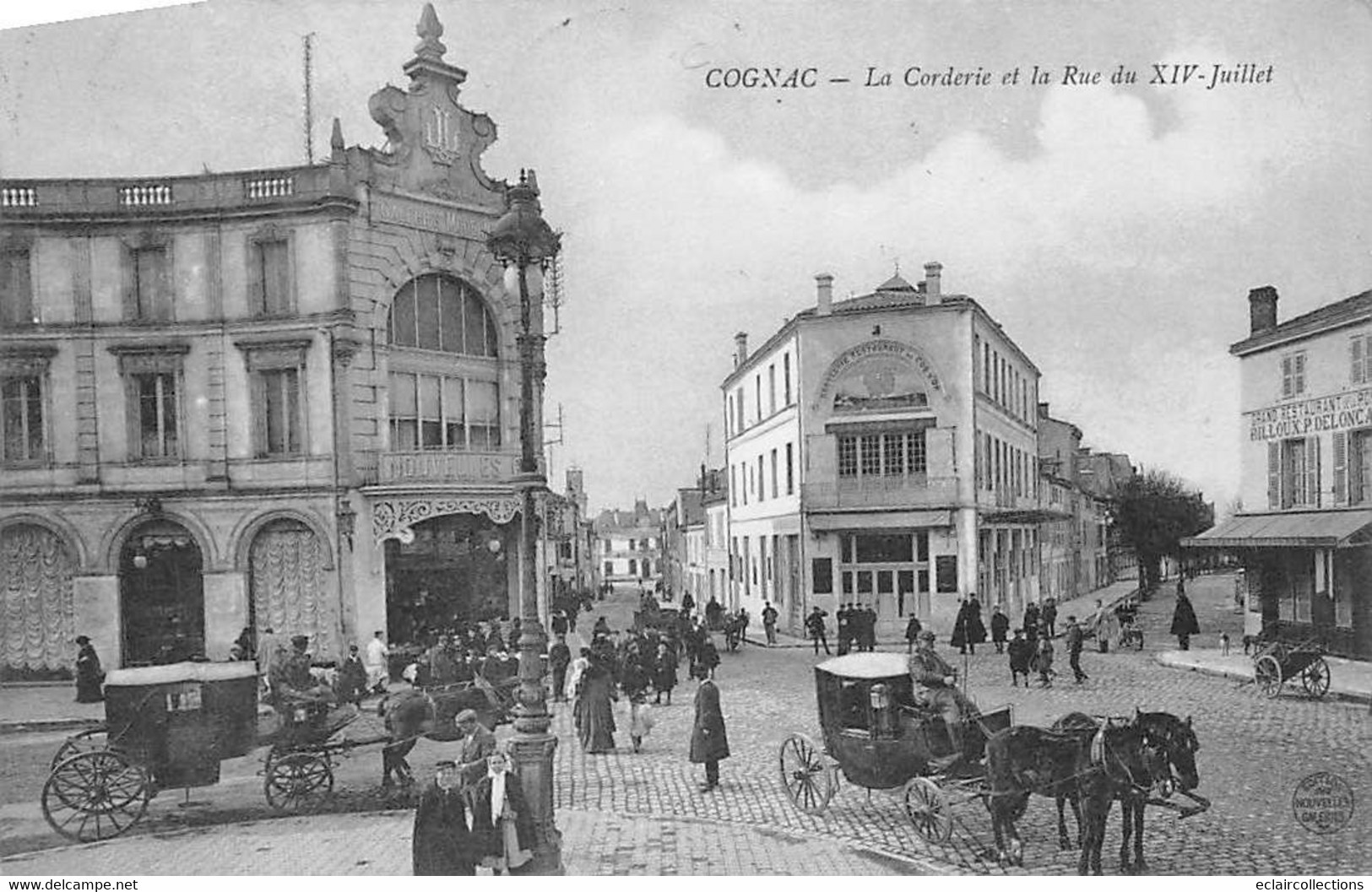 Cognac       16         La Corderie Et La Rue Du XIV Juillet     (voir Scan) - Cognac