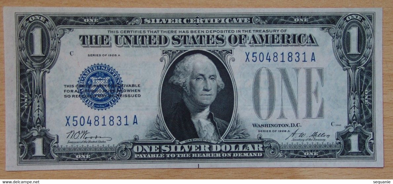 ÉTATS-UNIS D'AMÉRIQUE 1 Dollar 1928 A UNC - Silver Certificates – Títulos Plata (1928-1957)