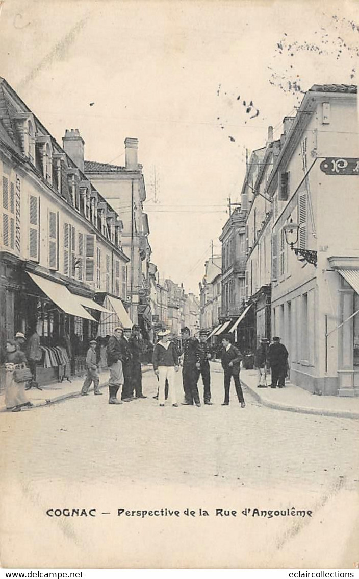 Cognac       16         Perspective De La Rue D'Angoulême      (voir Scan) - Cognac