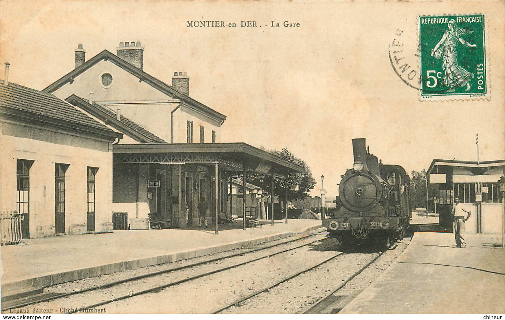 MONTIER EN DER LA GARE ARRIVEE D'UN TRAIN - Montier-en-Der