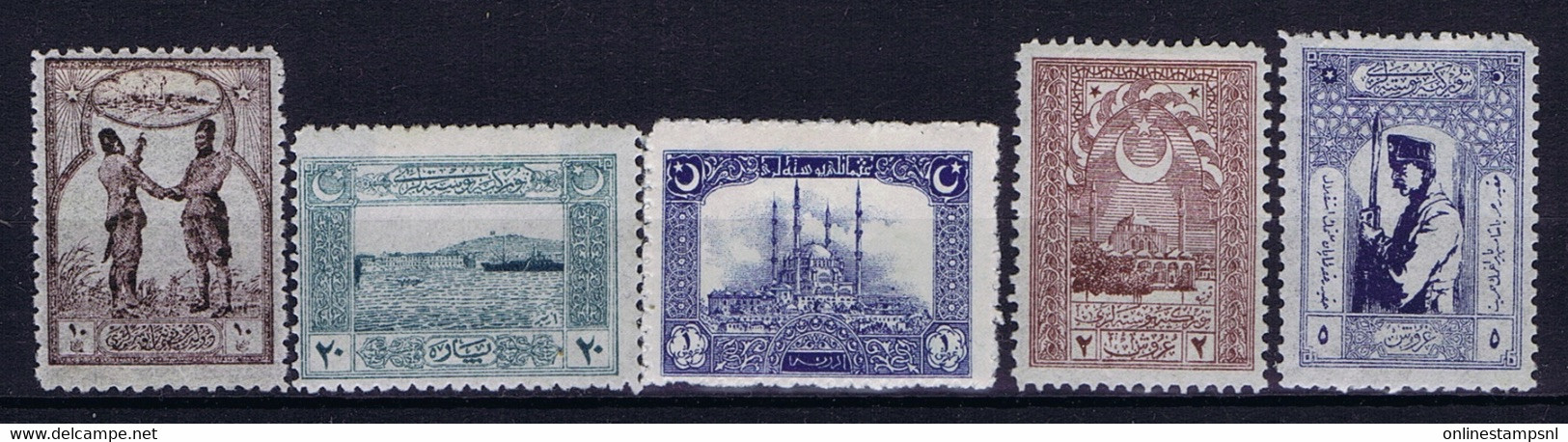 Turkey Mi 762- 778 Isf 1079 - 1090 1922 MH/*, Mit Falz, Avec Charnière  778 Colour What Faded - Ongebruikt