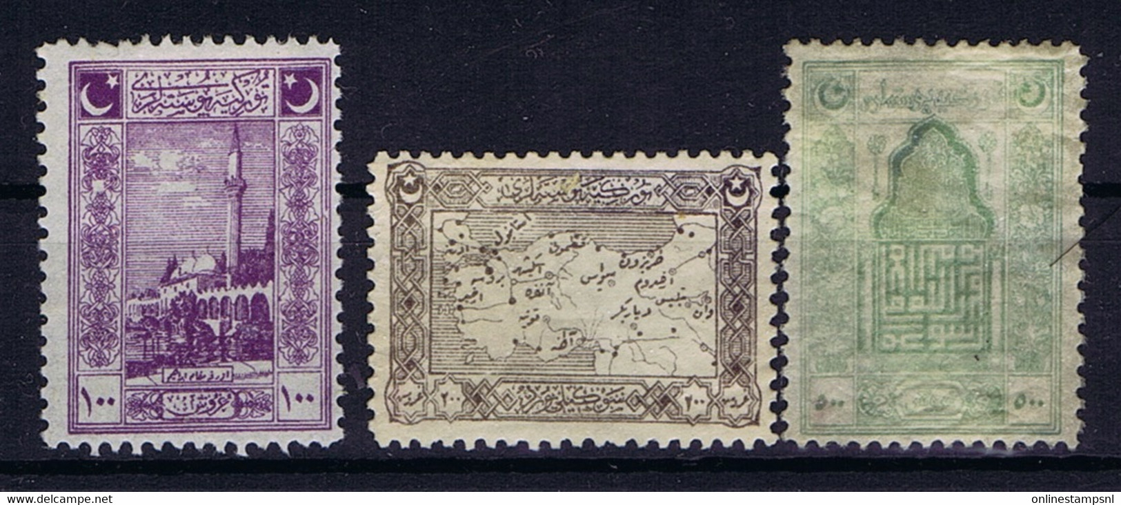 Turkey Mi 762- 778 Isf 1079 - 1090 1922 MH/*, Mit Falz, Avec Charnière  778 Colour What Faded - Ungebraucht