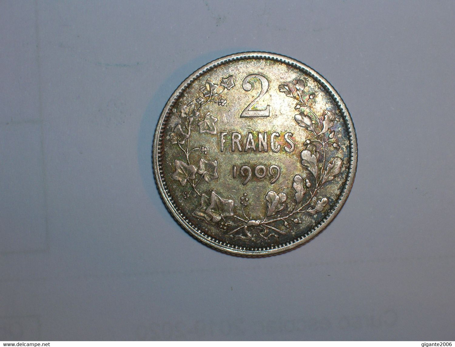 BELGICA 2 FRANCOS 1909 BELGES (5549) - 2 Francs