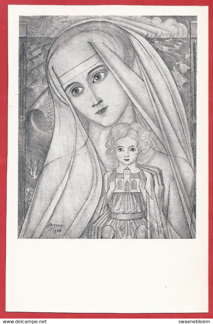 NL.- JAN TOOROP. - MADONNA AAN ZEE-. Het Hollandsche Uitgevershuis Amsterdam - P 93 - Toorop, Jan