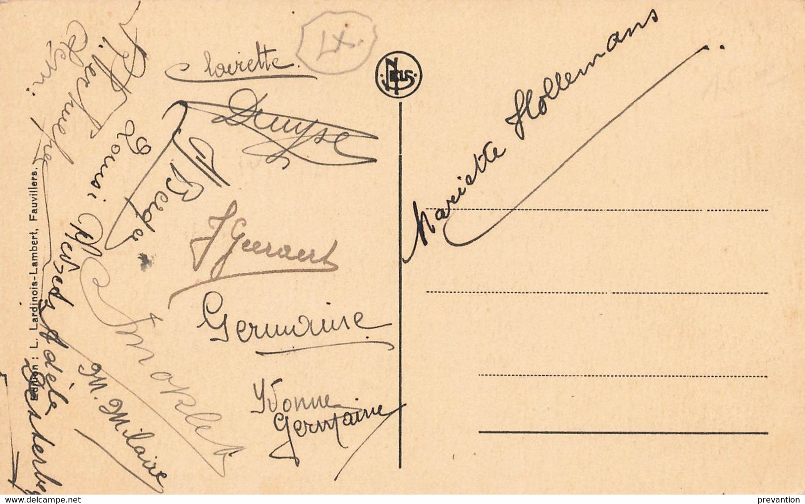 FAUVILLERS - L'Hôtel Du Commerce -  Au Dos De La Carte Plein De Signatures? - Fauvillers